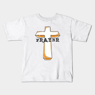 Prayer - Crucifix Kids T-Shirt